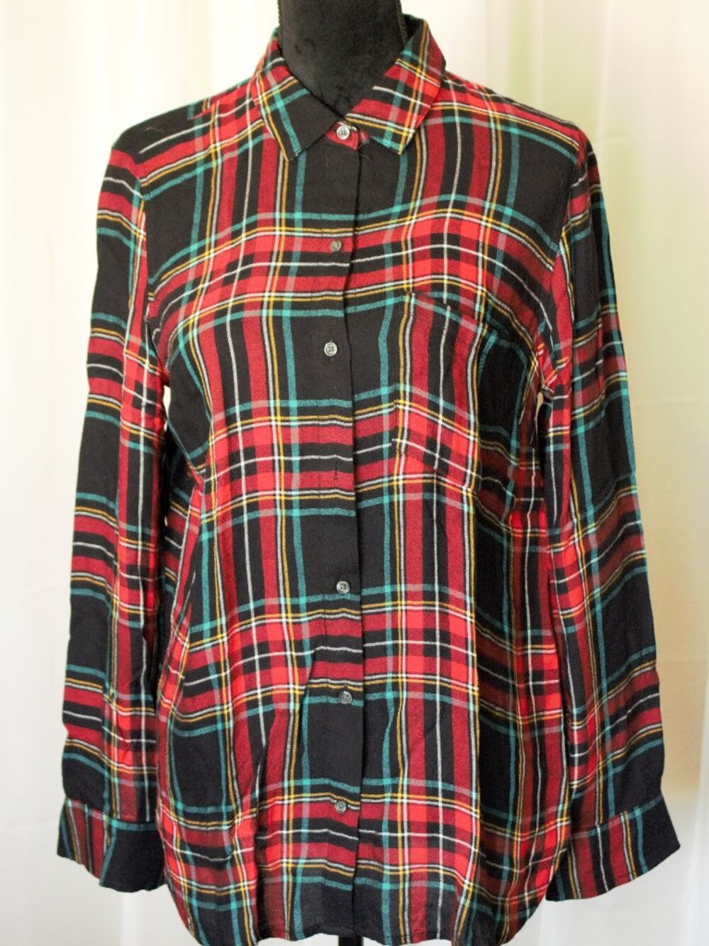 Old Navy Plaid Flannel Shirt, Medium